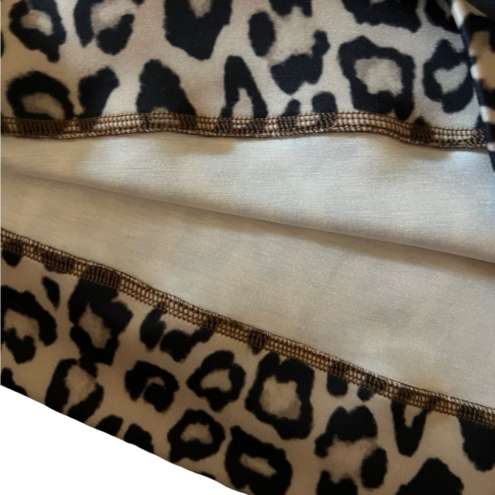 Tahari Leopard Print Scuba Sweatshirt - Picture 6 of 8